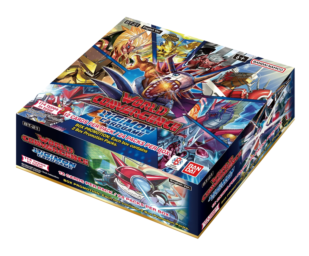 Digimon Card Game - World Convergence (BT21) - Display Case (12x Booster Boxes)