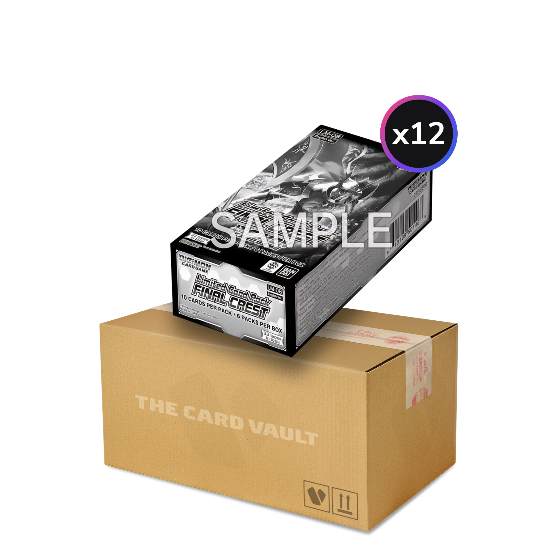 Digimon Card Game - Special Limited Set - Final Crest (LM08) - Display Case (12x Booster Boxes)