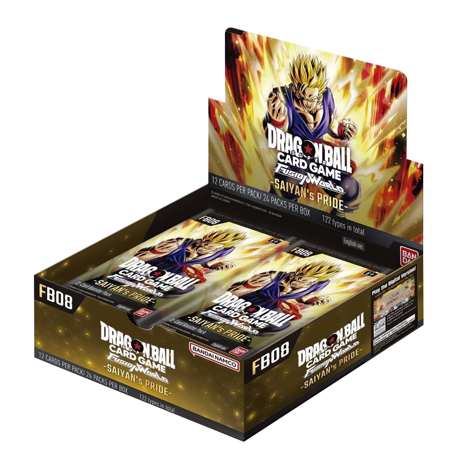 Dragon Ball Super CG Fusion World - Saiyan's Pride (FB08) - Booster Box (24x Packs)