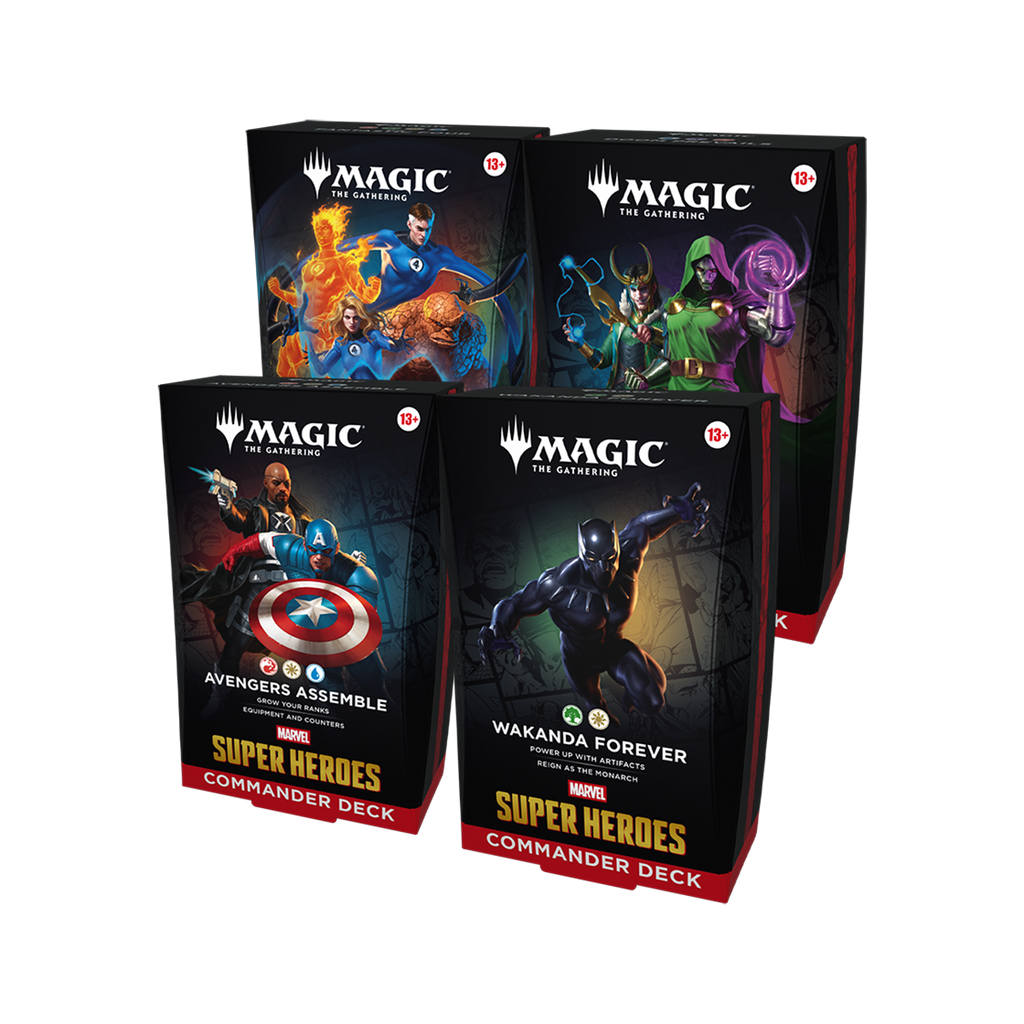 Magic: The Gathering - Universes Beyond - Marvel Super Heroes - Commander Deck - Bundle