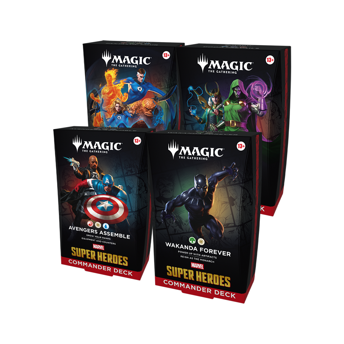 Magic: The Gathering - Universes Beyond - Marvel Super Heroes - Commander Deck - Bundle
