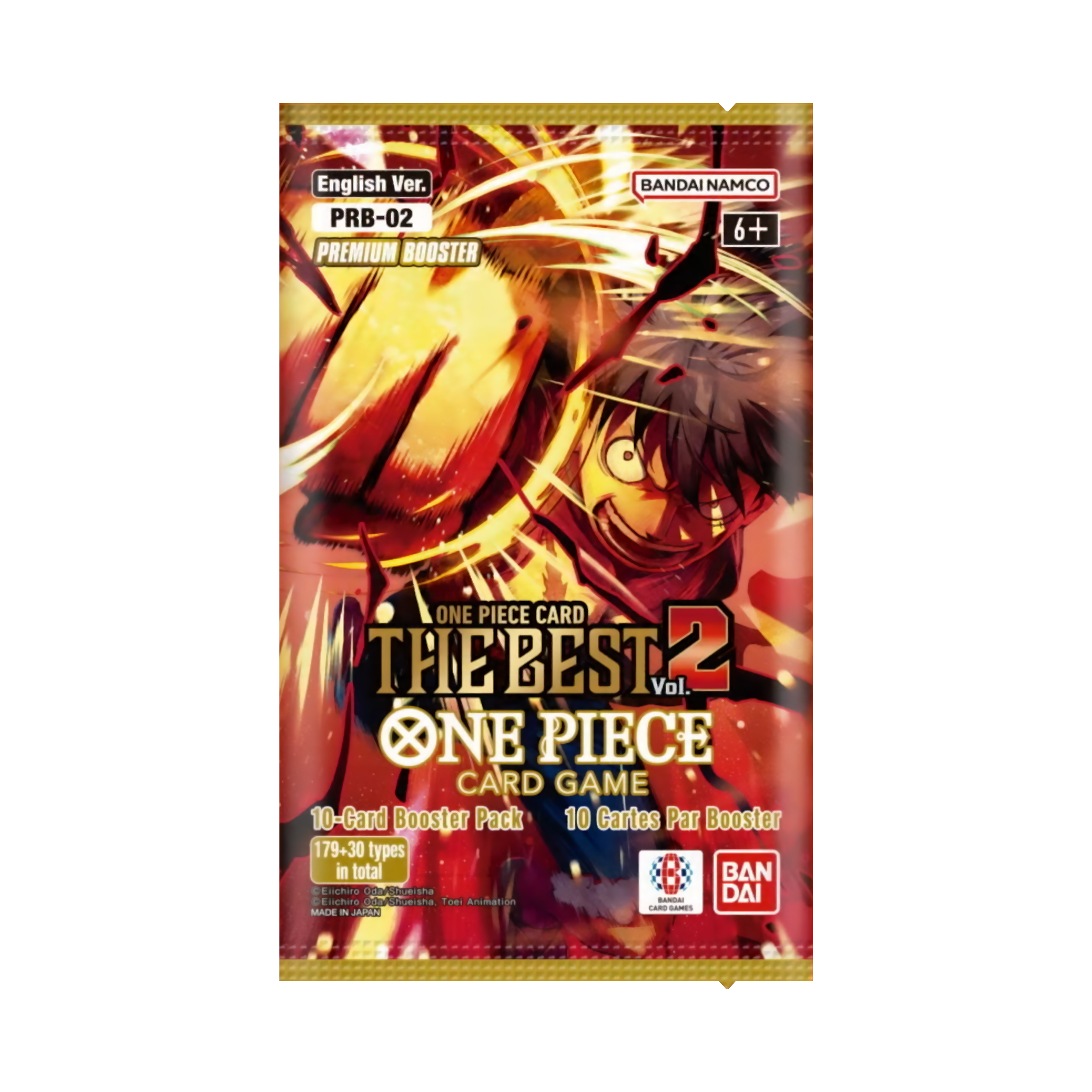 One Piece TCG - One Piece Card The Best Vol.2 (PRB-02) - Premium Booster Box (20x Packs)