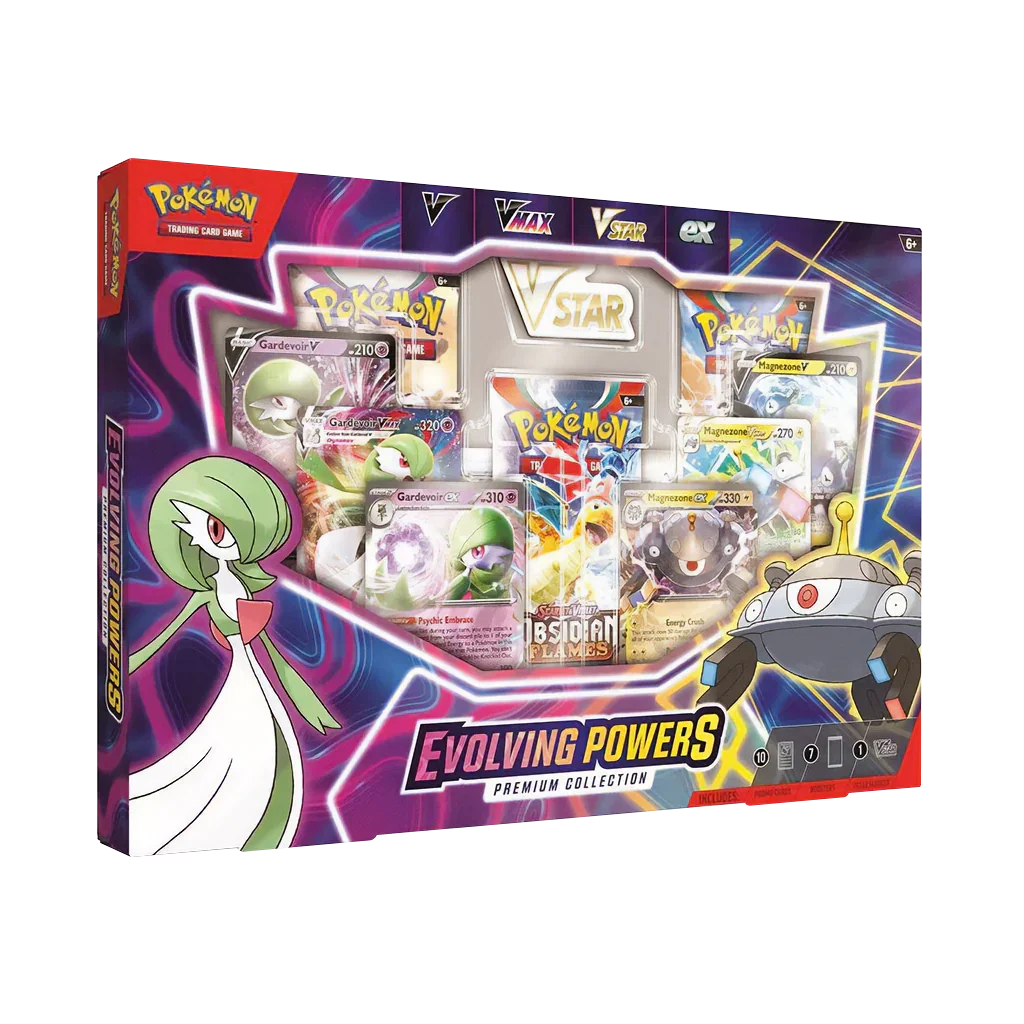 Pokemon TCG - Evolving Powers Collection Box & Mega Evolution ETB (Gardevoir) - Bundle
