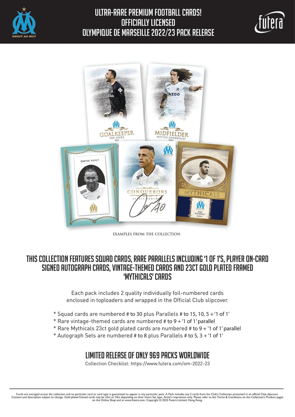 Futera - 2022/23 Olympique de Marseille Football Club Collection - Pack