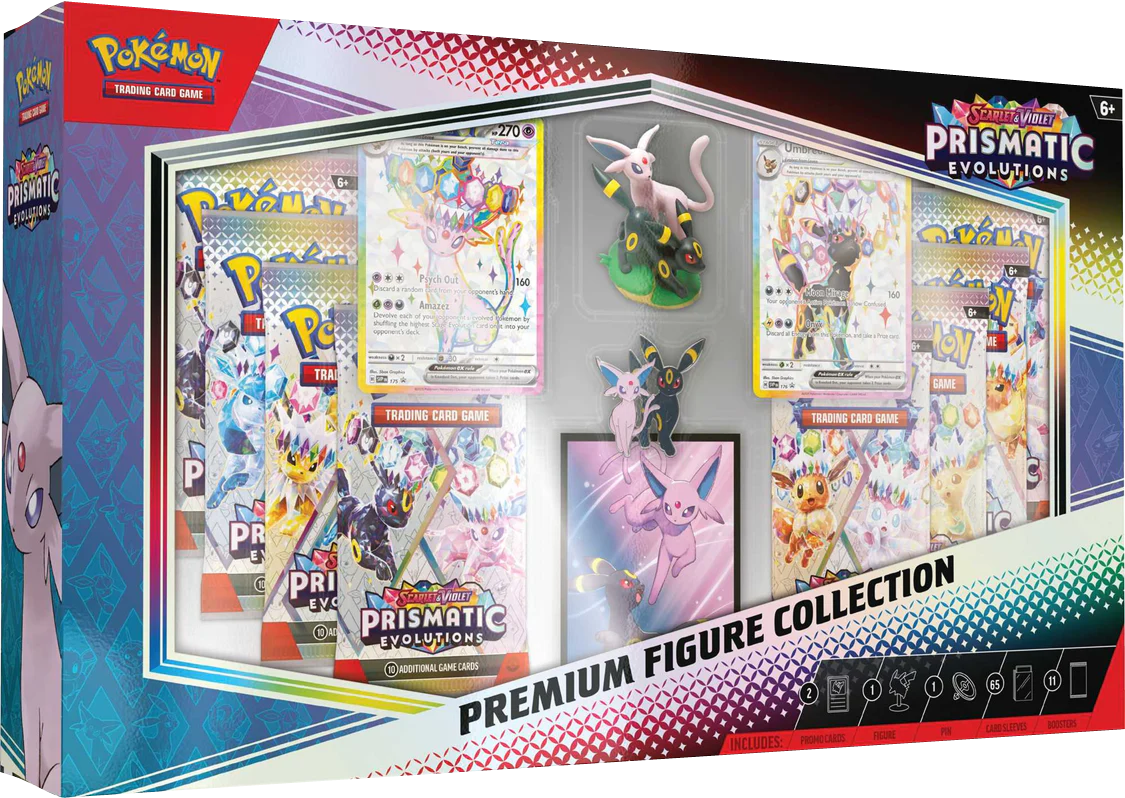 Pokemon TCG - Scarlet & Violet - Prismatic Evolutions - Premium Figure Collection Box