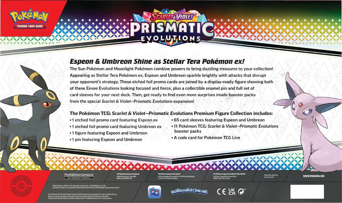 Pokemon TCG - Scarlet & Violet - Prismatic Evolutions - Premium Figure Collection Box