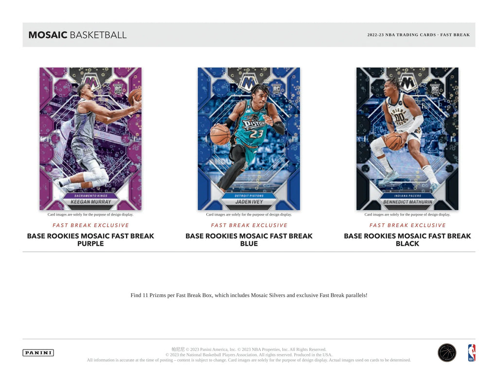 Panini - 2022/23 Mosaic Fast Break Basketball (NBA) - Hobby Box