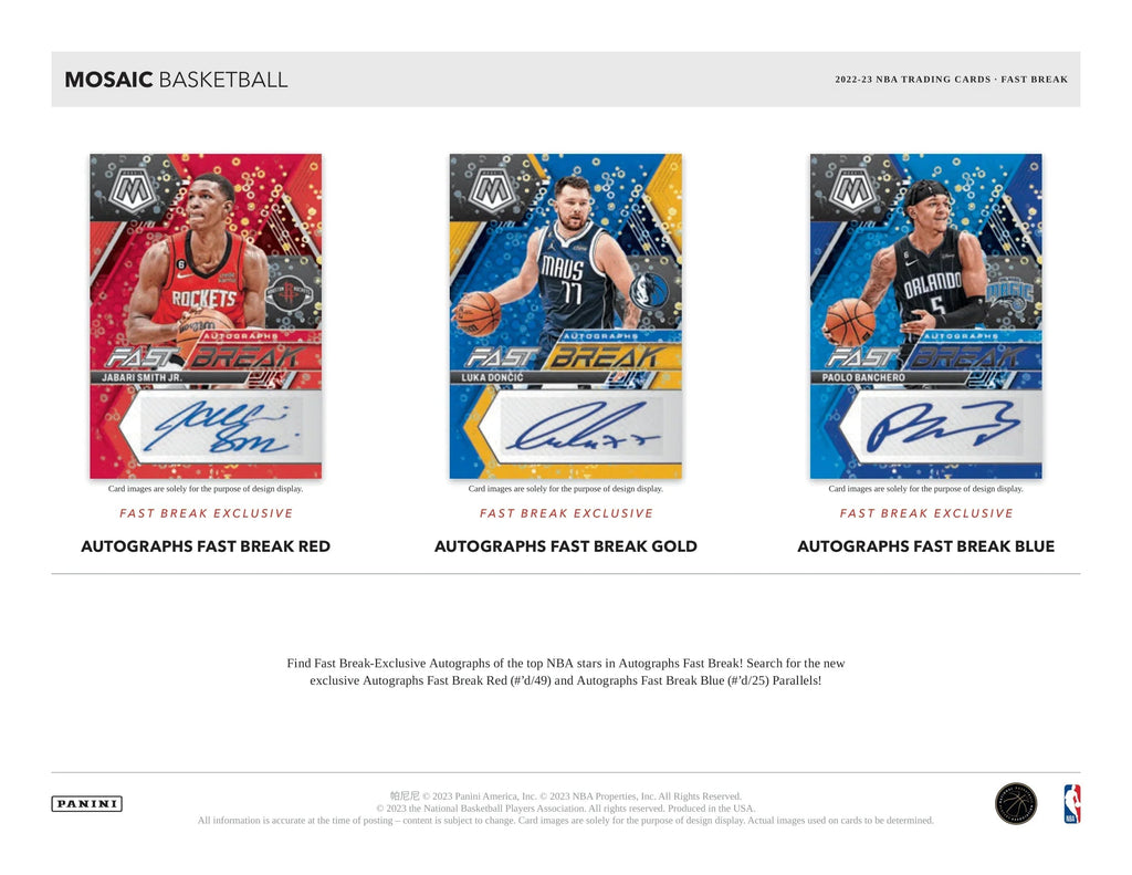 Panini - 2022/23 Mosaic Fast Break Basketball (NBA) - Hobby Box