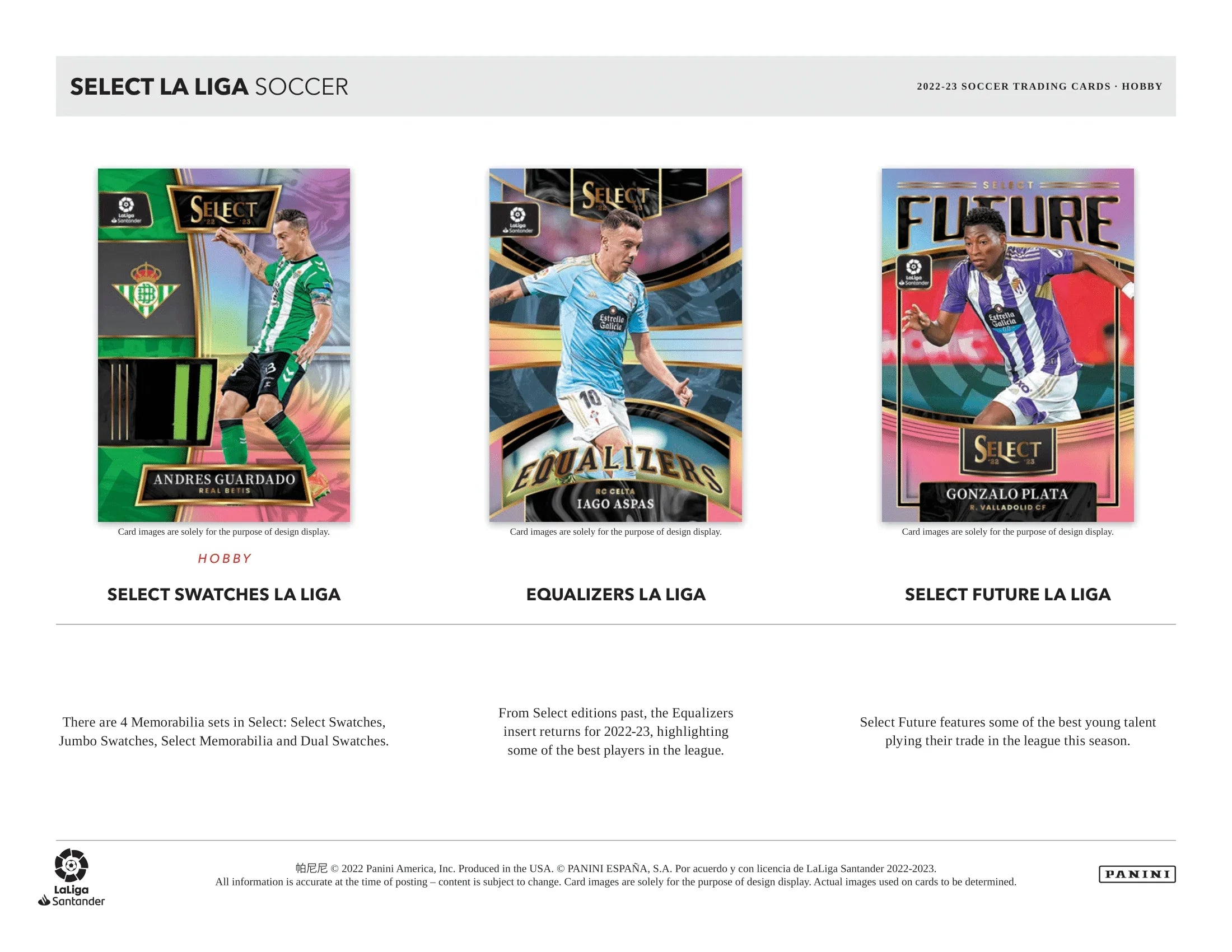 Panini - 2022/23 Select La Liga Football (Soccer) - Hobby Box