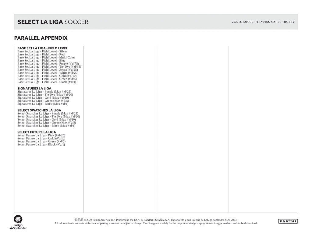 Panini - 2022/23 Select La Liga Football (Soccer) - Hobby Box