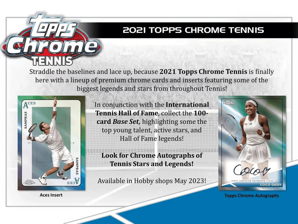 Topps - 2021 Chrome Tennis - Hobby Box