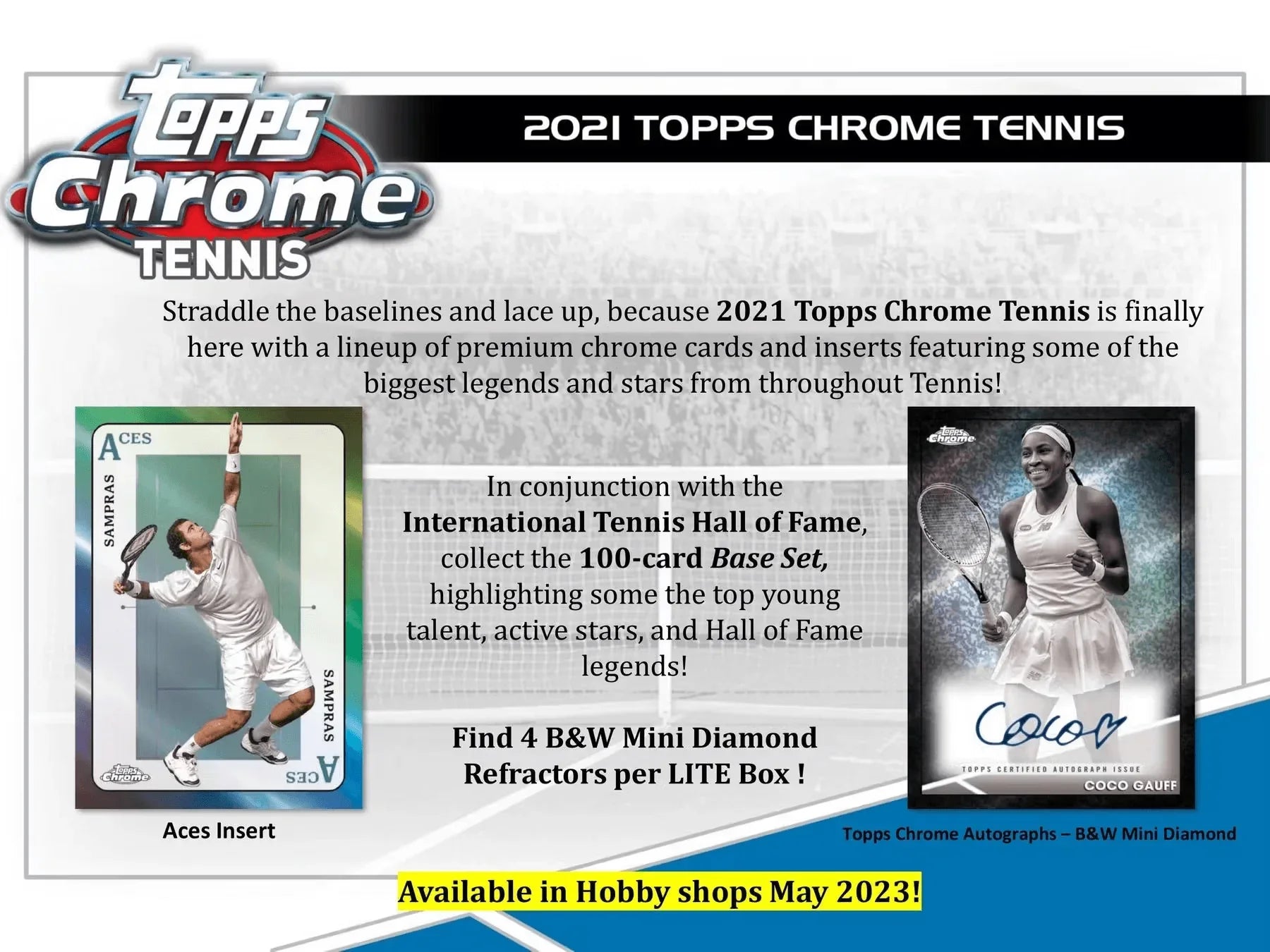 Topps - 2021 Chrome Tennis - Hobby Lite Box